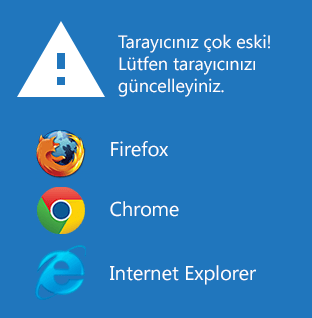 Eski browser uyarısı
